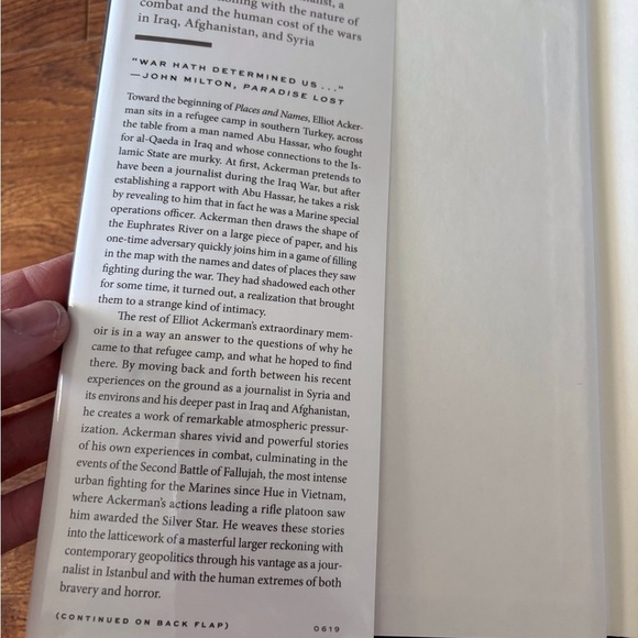 Places and Names by: Elliot Ackerman hardback book - Picture 2 of 5